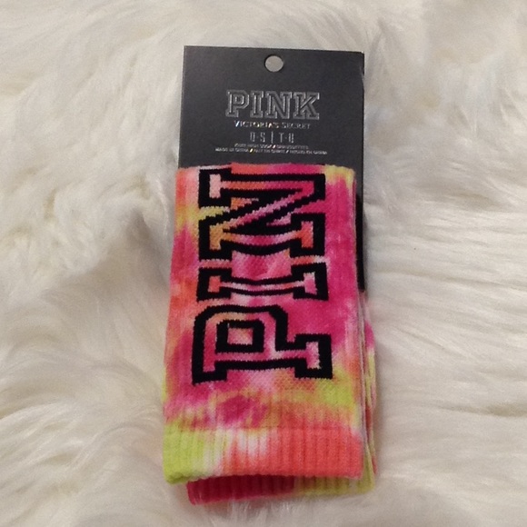 PINK Victoria's Secret Accessories - NWT PINK tie dye knee high socks